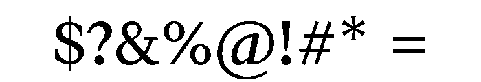 FinancierTextVF Roman Font OTHER CHARS