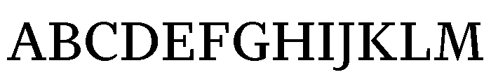 FinancierTextVF Roman Font UPPERCASE