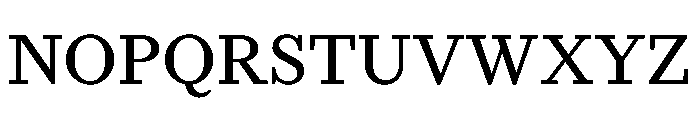 FinancierTextVF Roman Font UPPERCASE