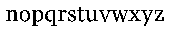FinancierTextVF Roman Font LOWERCASE