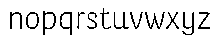 FinlaySans Light Font LOWERCASE