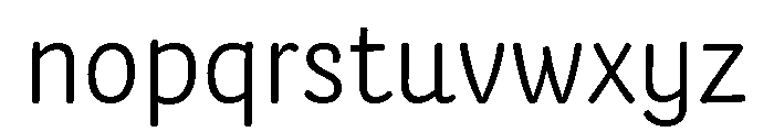 FinlaySans SemiLight Font LOWERCASE