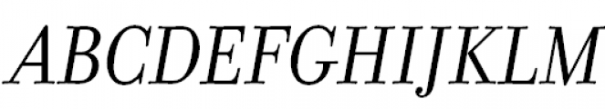 Filosofia Cyrillic Italic Font UPPERCASE