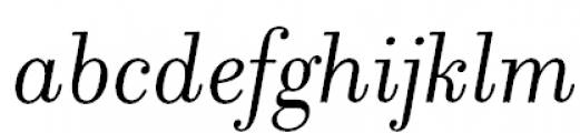 Filosofia Cyrillic Italic Font LOWERCASE