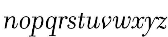 Filosofia Cyrillic Italic Font LOWERCASE