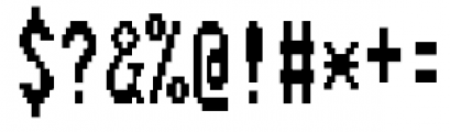 FixSys Regular Font OTHER CHARS