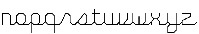 FIG Script Font LOWERCASE
