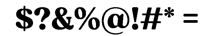 Fields Bold Font OTHER CHARS