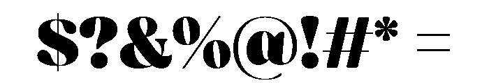Fields Display Black Font OTHER CHARS