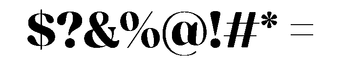 Fields Display Bold Font OTHER CHARS