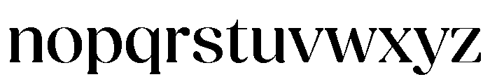 Fields Display Medium Font LOWERCASE