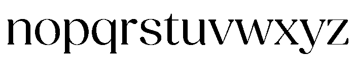 Fields Display Regular Font LOWERCASE