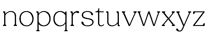 Fields Extra Light Font LOWERCASE