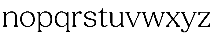 Fields Light Font LOWERCASE