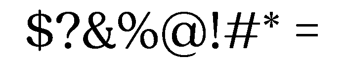 Fields Regular Font OTHER CHARS