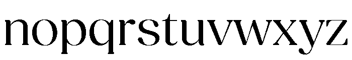 Fields Font LOWERCASE
