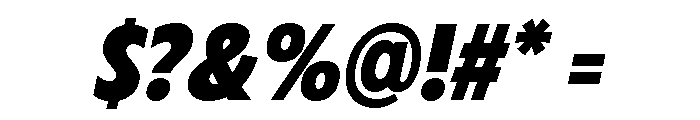 Fifties Bold Italic Font OTHER CHARS