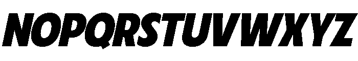 Fifties Bold Italic Font UPPERCASE