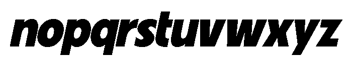 Fifties Bold Italic Font LOWERCASE