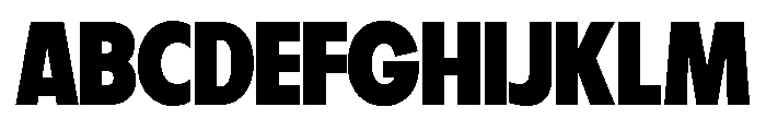 Fifties Bold Font UPPERCASE