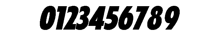 Fifties Condensed Bold Italic Font OTHER CHARS