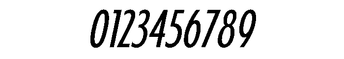 Fifties Condensed Light Italic Font OTHER CHARS
