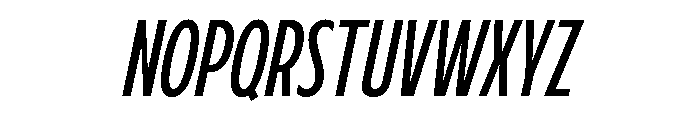 Fifties Condensed Light Italic Font UPPERCASE