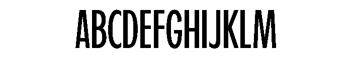 Fifties Condensed Light Font UPPERCASE