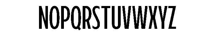Fifties Condensed Light Font UPPERCASE