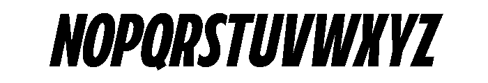 Fifties Condensed Medium Italic Font UPPERCASE