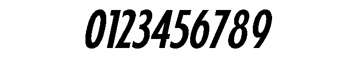 Fifties Condensed Regular Italic Font OTHER CHARS