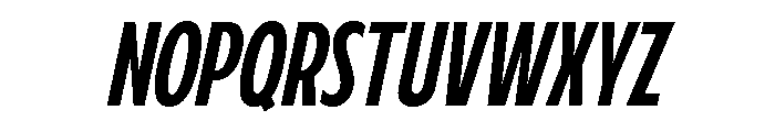 Fifties Condensed Regular Italic Font UPPERCASE