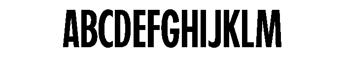Fifties Condensed Regular Font UPPERCASE