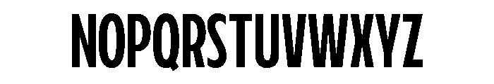 Fifties Condensed Regular Font UPPERCASE