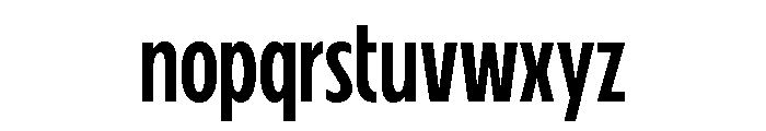 Fifties Condensed Regular Font LOWERCASE