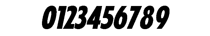 Fifties Condensed Semi Bold Italic Font OTHER CHARS