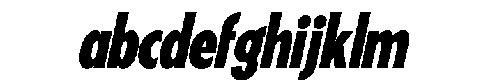 Fifties Condensed Semi Bold Italic FONT