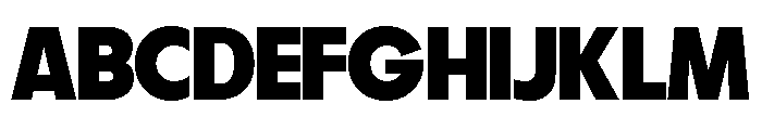 Fifties Expanded Bold Font UPPERCASE