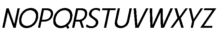 Fifties Expanded Light Italic Font UPPERCASE