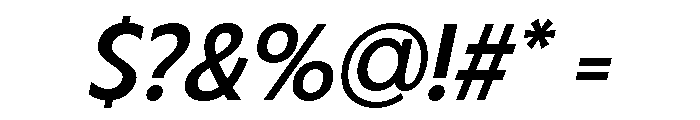 Fifties Expanded Regular Italic Font OTHER CHARS