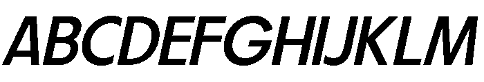 Fifties Expanded Regular Italic Font UPPERCASE