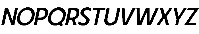 Fifties Expanded Regular Italic Font UPPERCASE