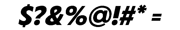 Fifties Expanded Semi Bold Italic Font OTHER CHARS