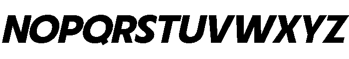 Fifties Expanded Semi Bold Italic Font UPPERCASE