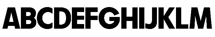 Fifties Expanded Semi Bold Font UPPERCASE