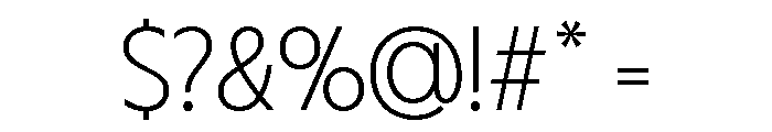 Fifties Expanded Thin Font OTHER CHARS