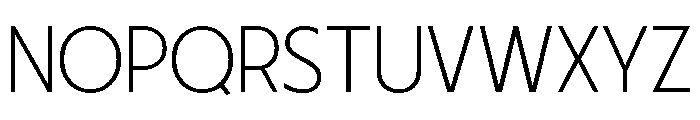 Fifties Expanded Thin Font UPPERCASE