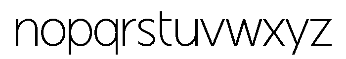 Fifties Expanded Thin Font LOWERCASE
