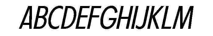 Fifties Light Italic Font UPPERCASE