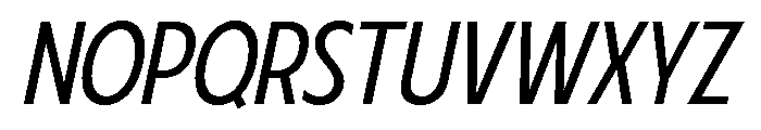 Fifties Light Italic Font UPPERCASE